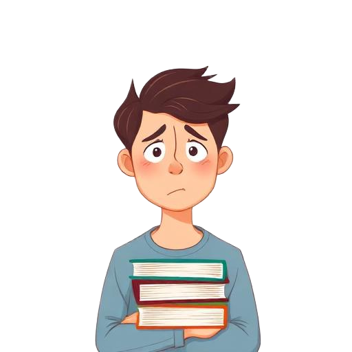 Illustration: student thinking about next steps